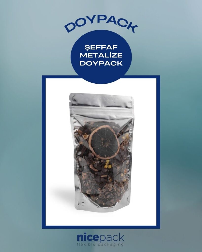 Şeffaf Metalize Doypack